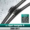Silicone & rubber  Front Wiper Blades Set For Opel Insignia A 2008 - 2017 Windshield Windscreen Window Brush 24"+18" 1