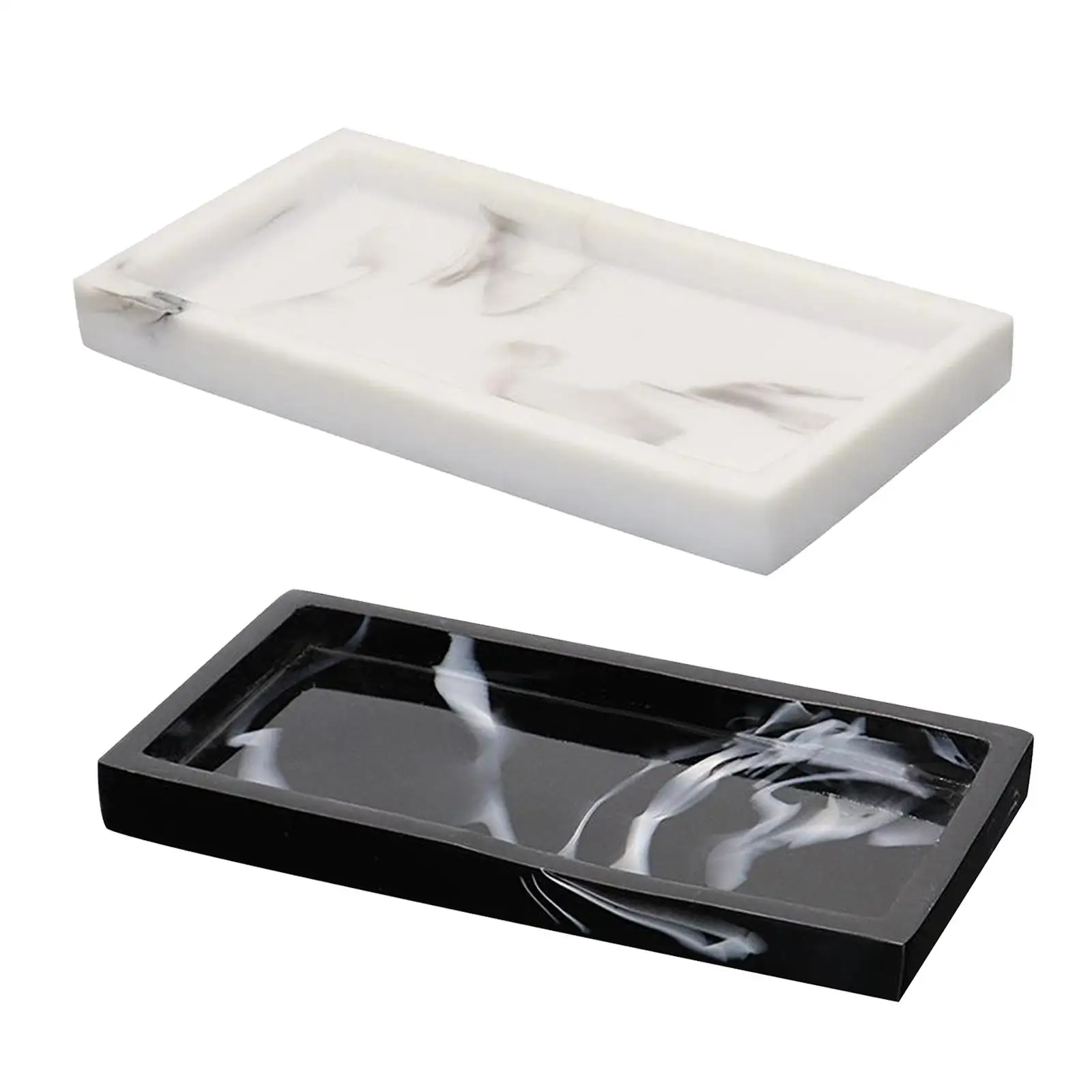 Nordic Imitation Marble Resin Tray for Bathroom Toilet Vanity