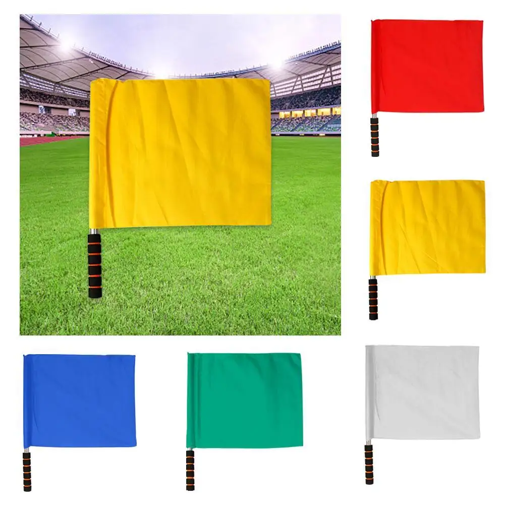 Color Soccer Referee Flag Fair Play Sports Match Football Colors Linesman Soccer Flag Referee Flags V2P7