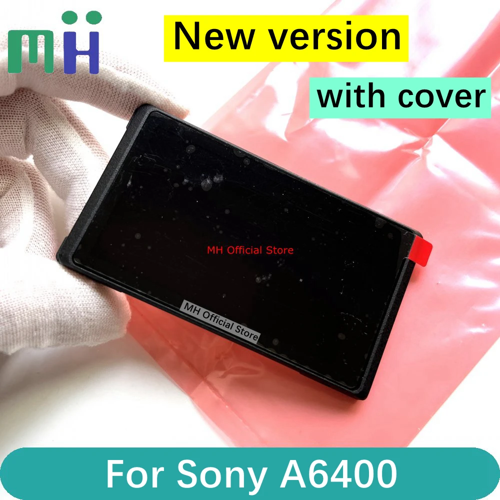 NEW For Sony A6400 Alpha 6400 LCD Screen Display with Protective Frame Cover ILCE-6400 ILCE6400 Alpha6400 Camera Spare Part