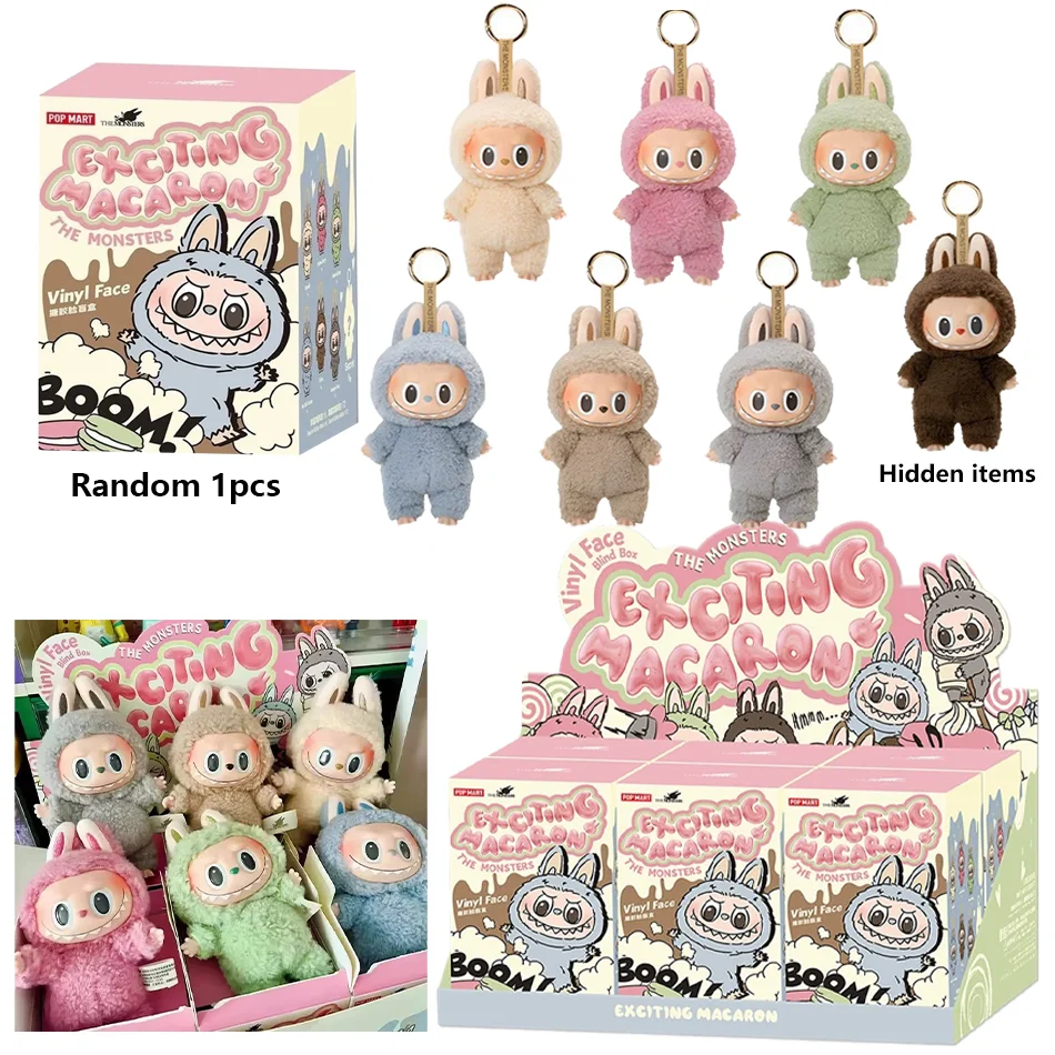 Popmart Labubu Plush Doll Monster Series Blind Box Manga Figure Collection Desk Decoration Gift