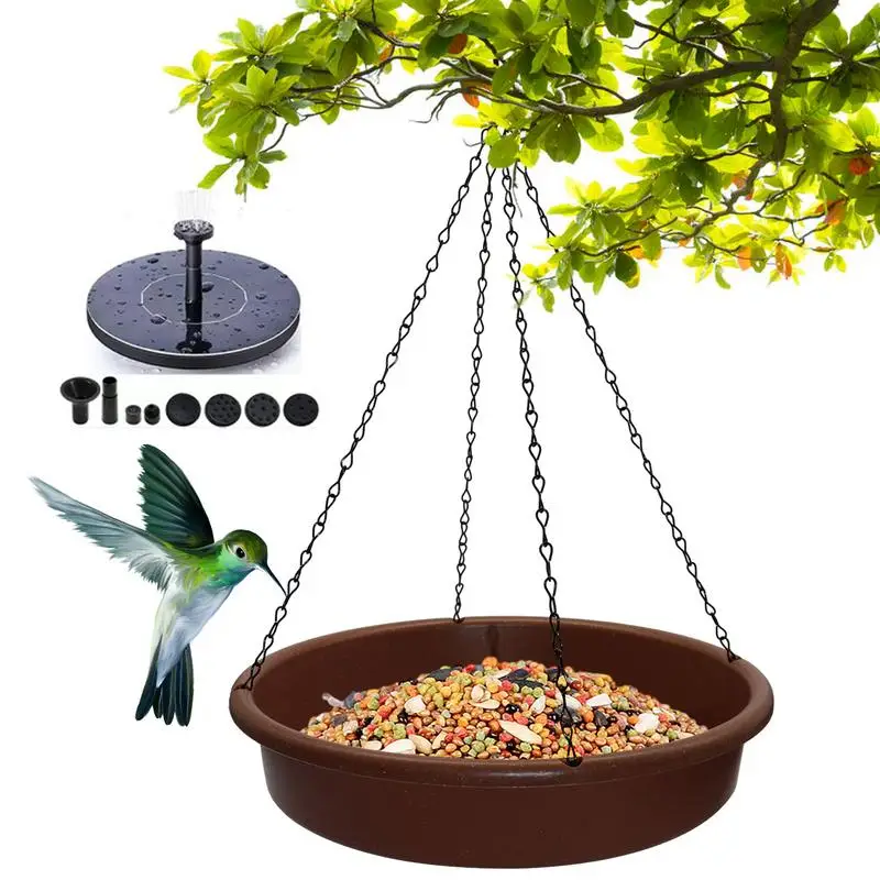 

Для использования на открытом воздухе, всесезонные чаши для кормления птиц на солнечной батарее, большая открывающаяся миска для кормления птиц на дворе, в саду, спереди