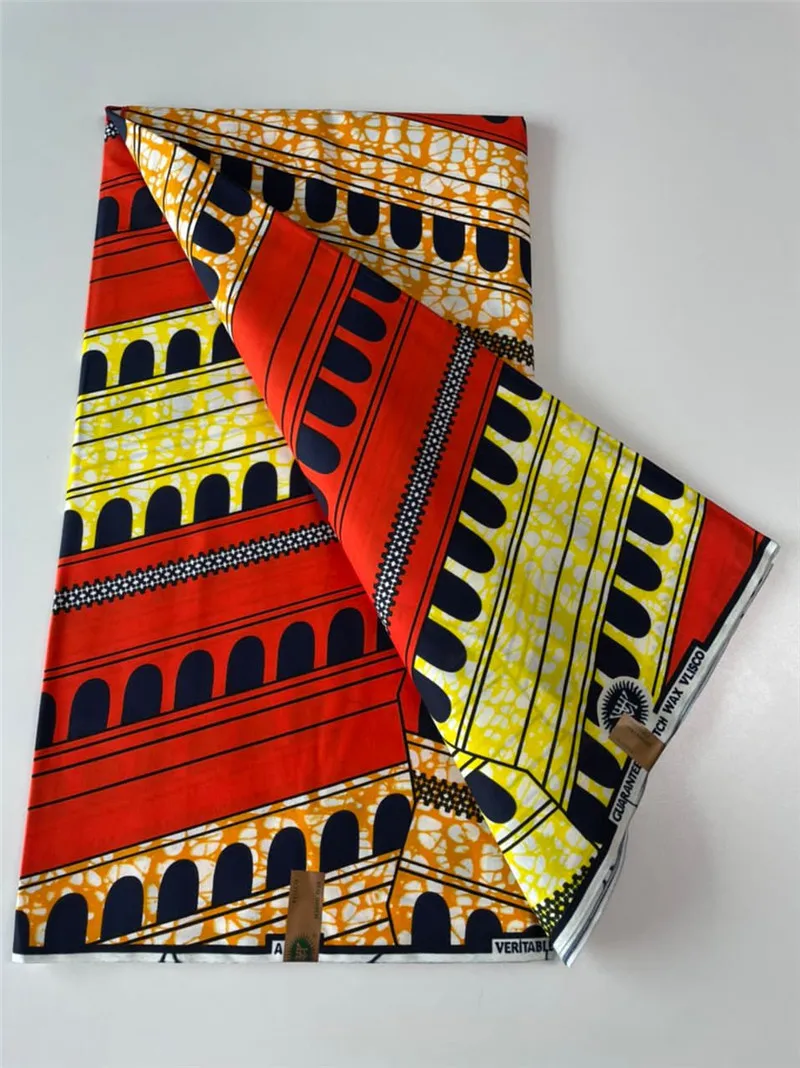 Guaranteed real kente wax africain ankara print batik fabric tissu ghana patchwork sewing wedding dress