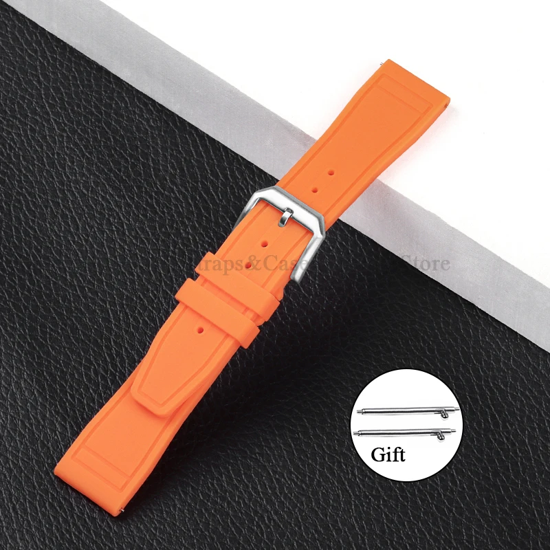 Premium Silicone Watch Strap - Quick Release Rubber Sport Band 20mm 21mm 22mm