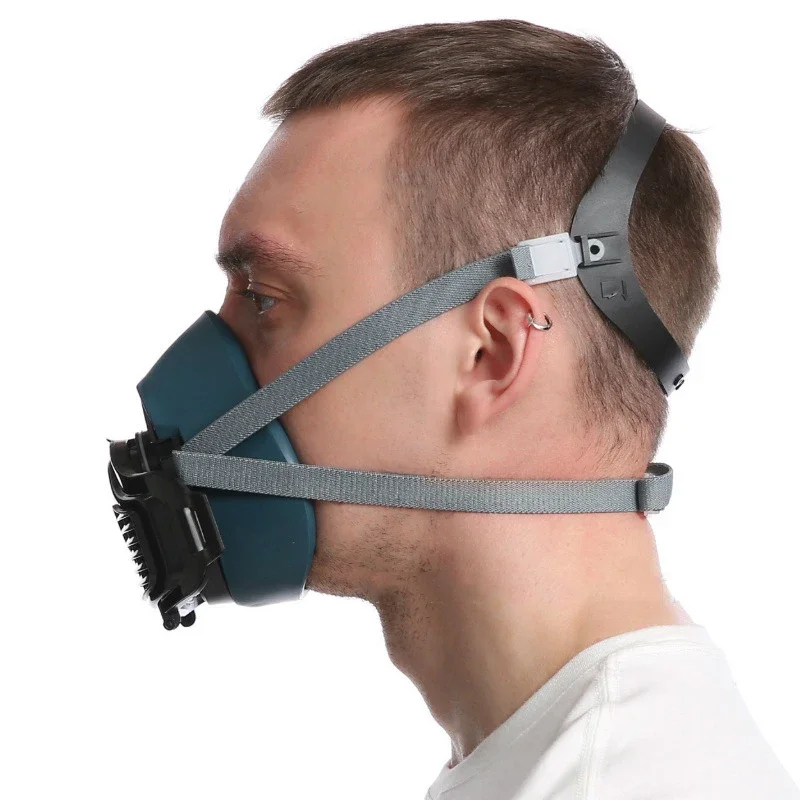 Dust mask Silicone dustproof mask Suitable for spray paint House decoration grinding dust Respirator self-priming filter Dust half mask