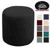 Waterproof Ottoman Cover Stretch Ottoman Slipcover Round Storage Cover Folding Stool Covers Furniture Cover for Footrest Ottoman 1