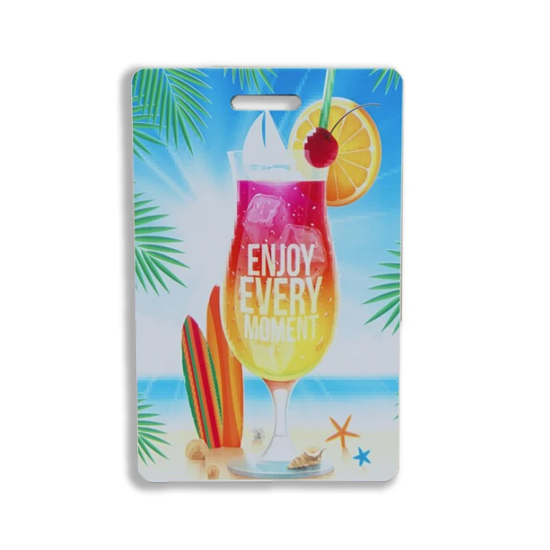 

New Arrival Plastic Custom Name Tag Holder and ID Card Case with Strap