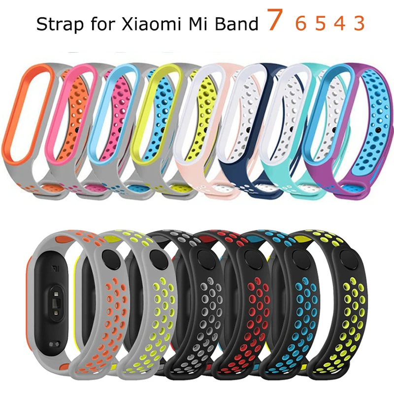 

Bracelet for mi band 6 strap Sport Silicone miband7 miband 4 Wrist correa strap Replacement Wristband for xiaomi Mi band 3 4 5 6
