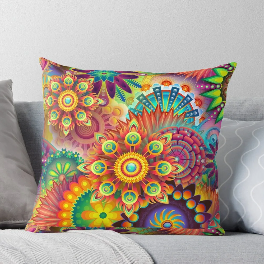 

Colorful Abstract Throw Pillow Elastic Cover For Sofa luxury decor