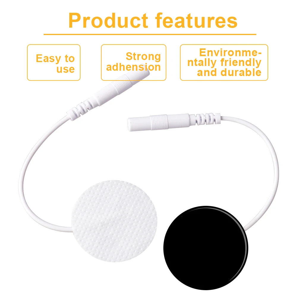 10/20 Stück TENS-Elektrodenpads, selbstklebende Gel-Patches für Elektroden, Akupunktur-Massagegerät, Nerven-EMS-Muskelstimulator – Detail 6