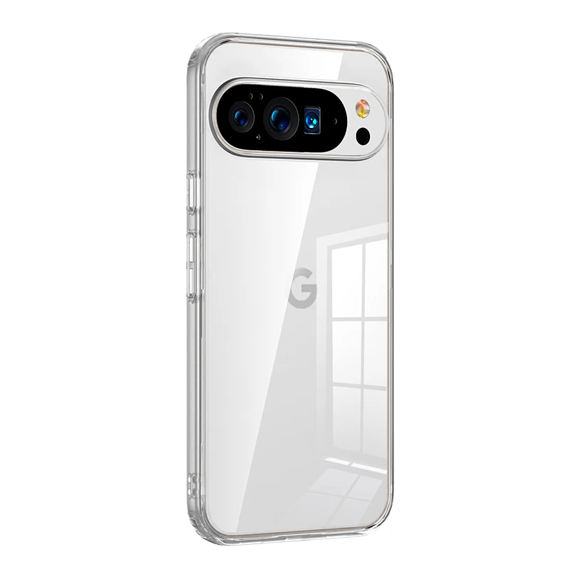 Luxury Simple Transparent Shockproof Phone Case with MagSafe Compatibility
