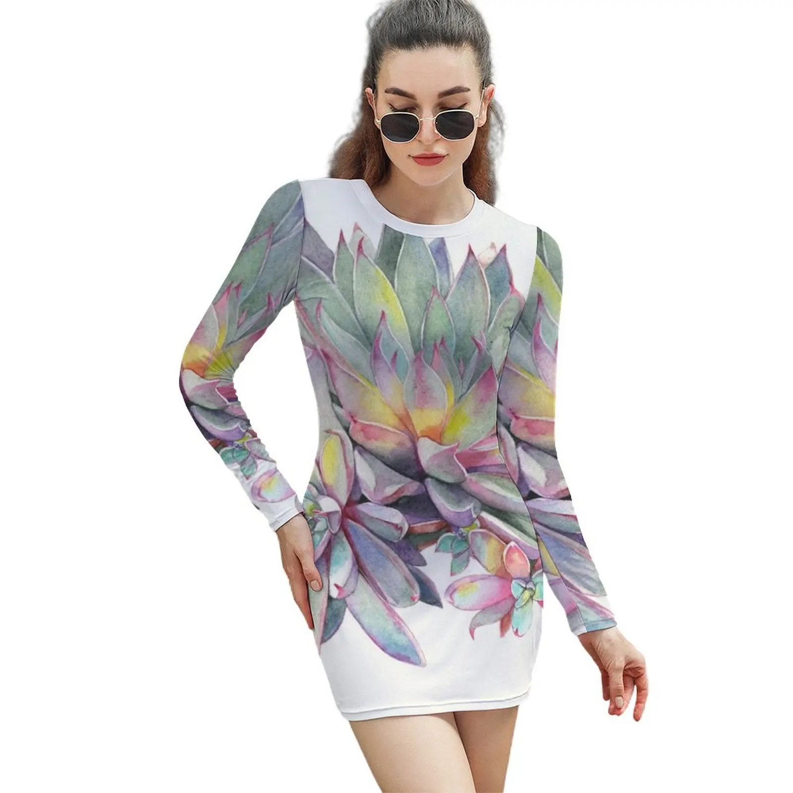 

Суккулентное Платье-футляр #2 с длинным рукавом, вечернее платье, женские платья, вечернее платье, роскошное платье, модель 2024 года