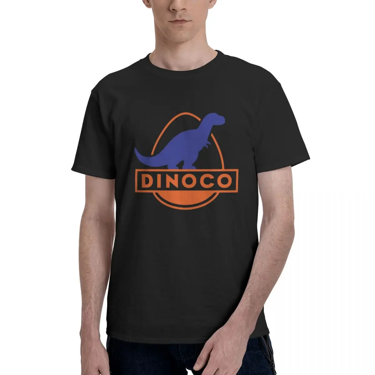 

Dinoco (тачки) 100% хлопок футболка унисекс классические футболки мужские с круглым вырезом и коротким рукавом