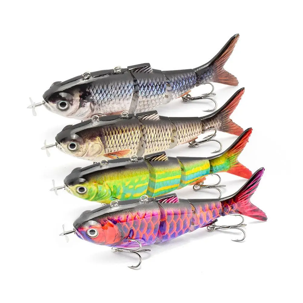13cm 42g Robotic Fishing Lure Usb Rechargeable Self Swimming Fishing Lures Smart Lure Automatic
