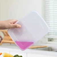 Boîte de rangement pour réfrigérateur, bac à légumes pour repas emballés, aliments scellés de qualité alimentaire, viande congelée, stockage réfrigéré à quatre compartiments 5