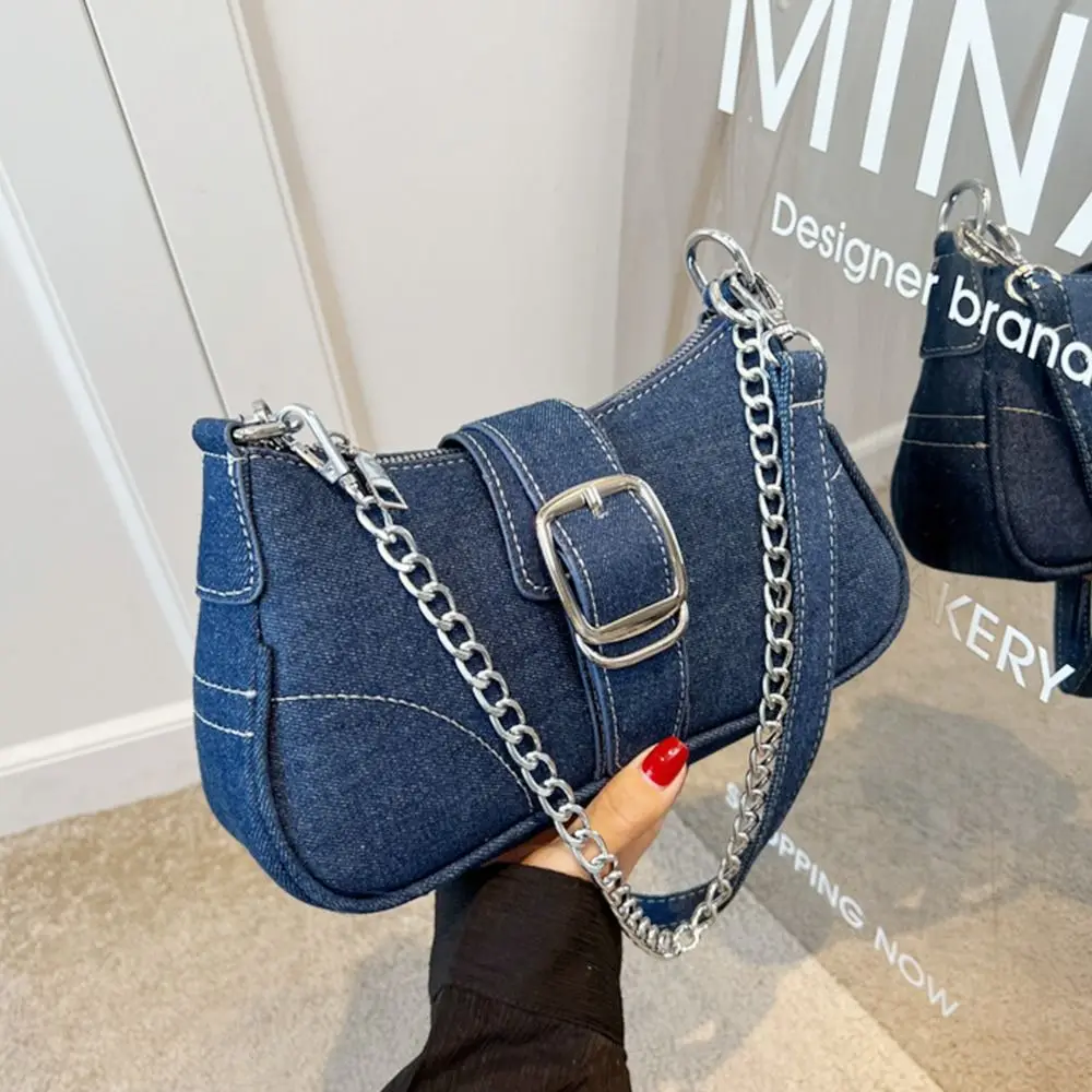 

Fashion Denim Chain Handbags Exquisite Shoulder Bag Messenger Bag Tote Purse Crossbody Bag