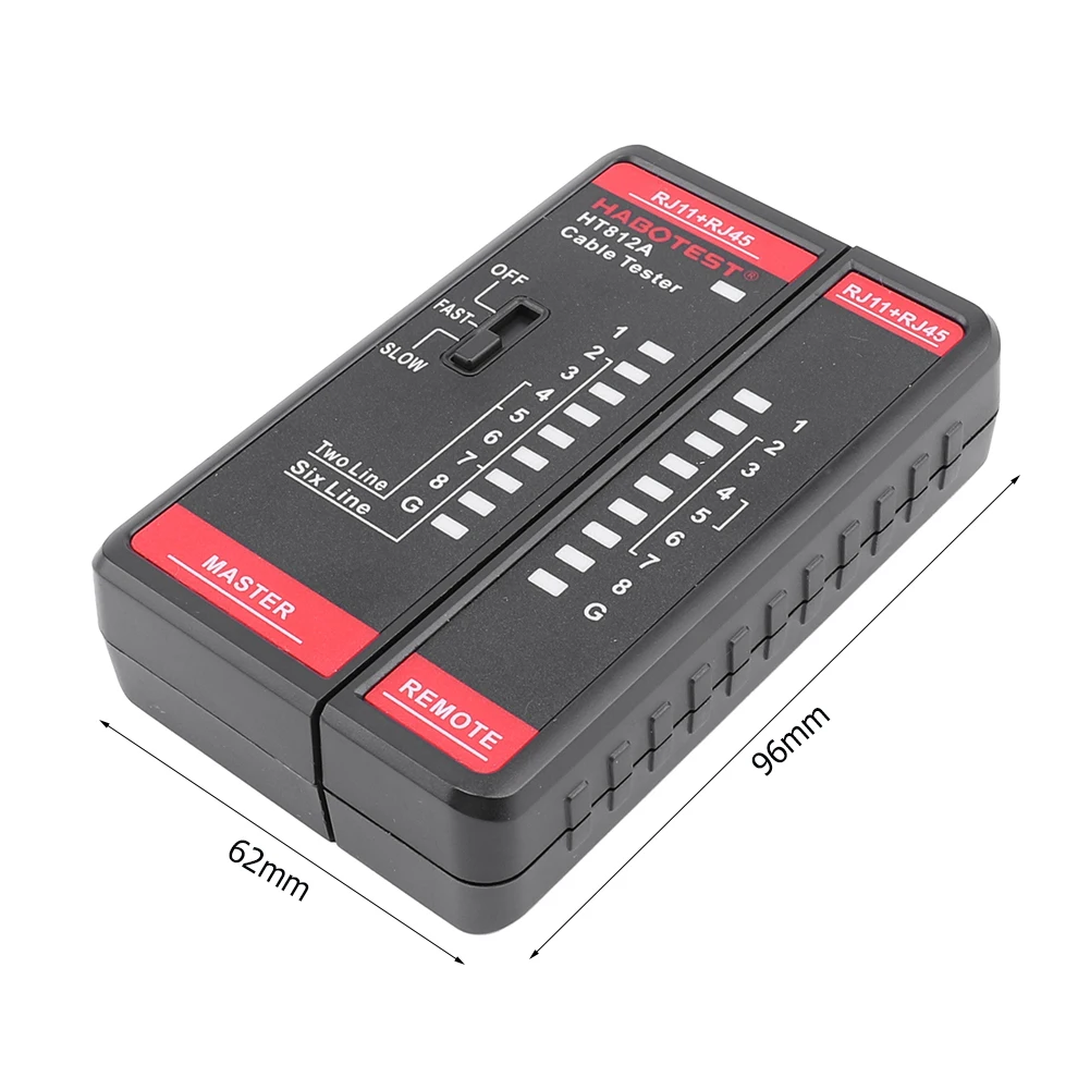 Wire Tracker Telephone Line Test Meter HT812A Network Cable Tester Telephone & Network Line Finder RJ11 RJ45 Tester