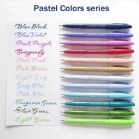 1pcs Japan Pentel Touch Brush Pen Soft Tip Pastel Color Calligraphy Pens Drawing Art Markers Lettering School Art Supplies 2