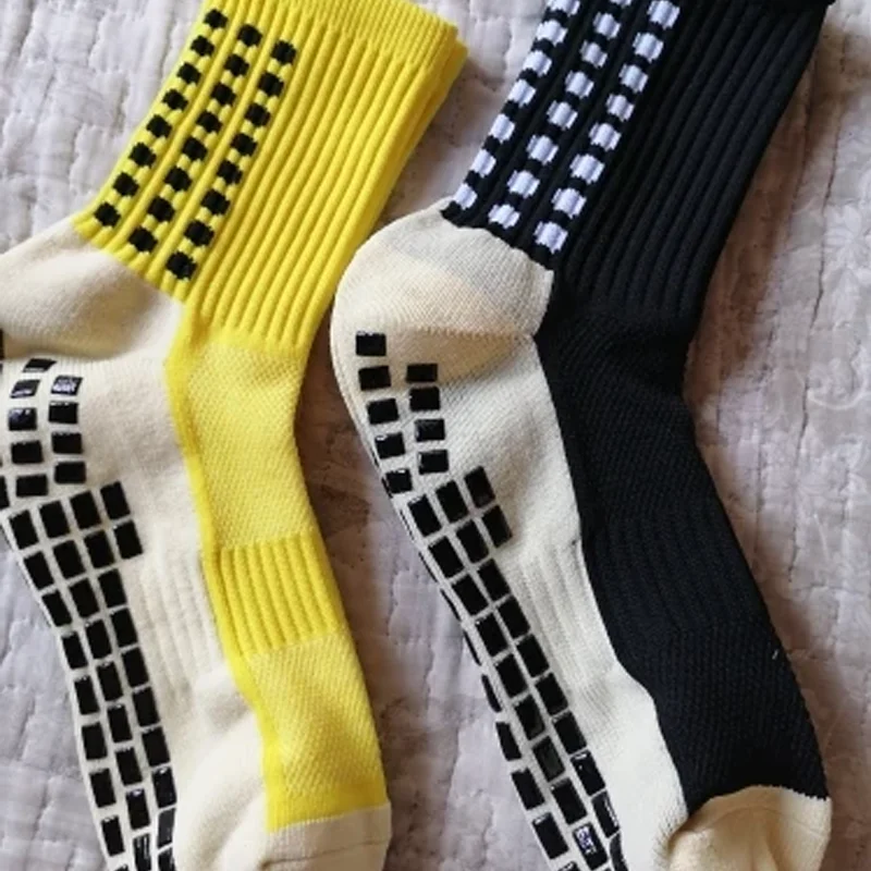 Anti-slip Soccer Women Men Outdoor Sport Grip Football Yoga Knee-High Socks Square Friction Film Thickened Towel Bottom Foot Men sports socks,cycling socks,football socks,fitness sports socks,sport socks