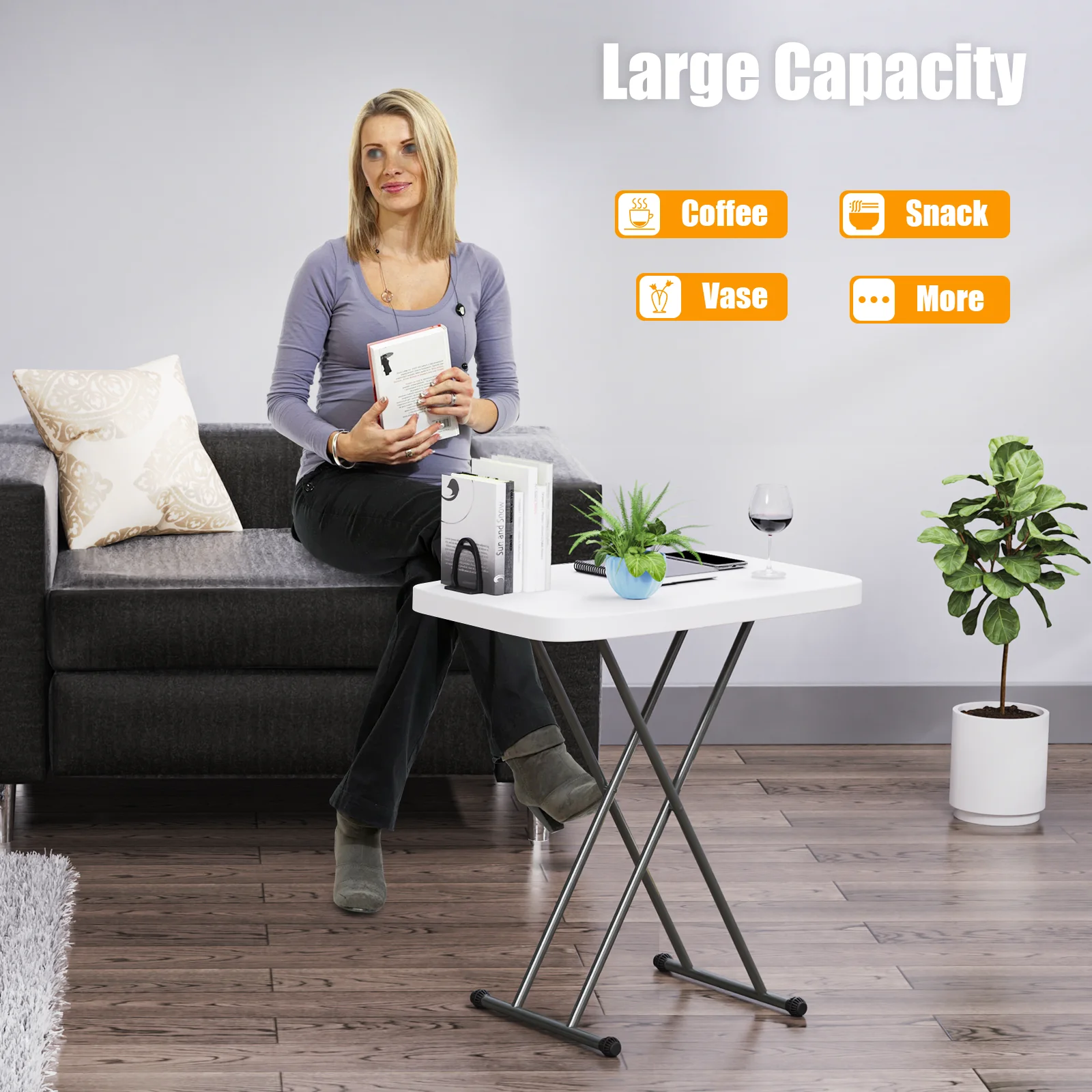 Outdoor Portable Ultralight Camping Foldable Table, Utility Folding Table with Collapsible Legs for camping, picnicking