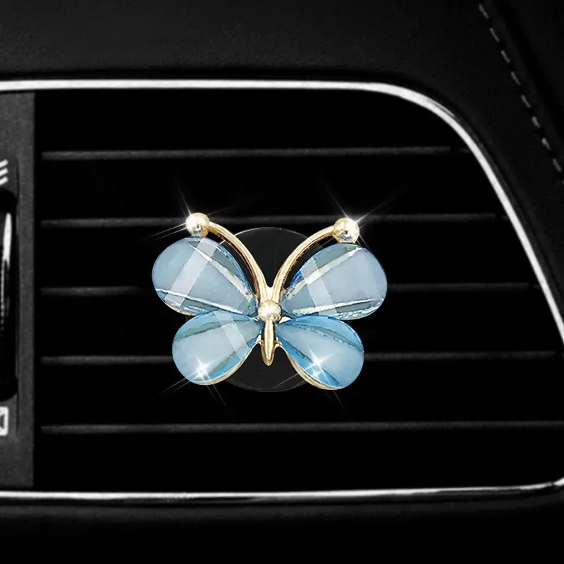 Colorful Butterfly Car Air Vent Clip Decoration Ornament