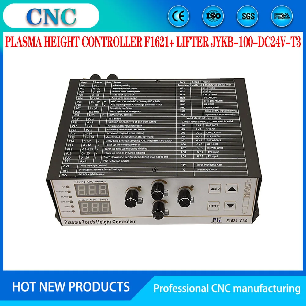 토치 높이 컨트롤러 THC F1621, 영어 자동 아크 캡 전압 플라즈마 절단기 커터 NEWCARVE