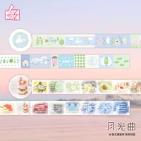 WAKAWAKA Washi Tape Moonlight Sonata Scrapbooking Deco Masking Tape For Arts Diy Crafts Album Journal Planner 2