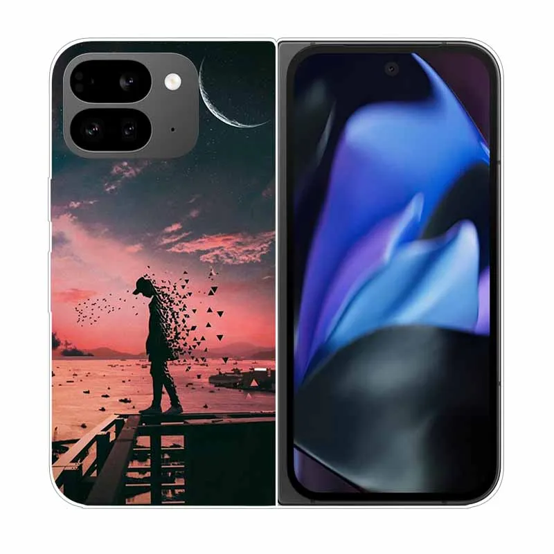 Clear Hard PC Back Cover with Cartoon Design