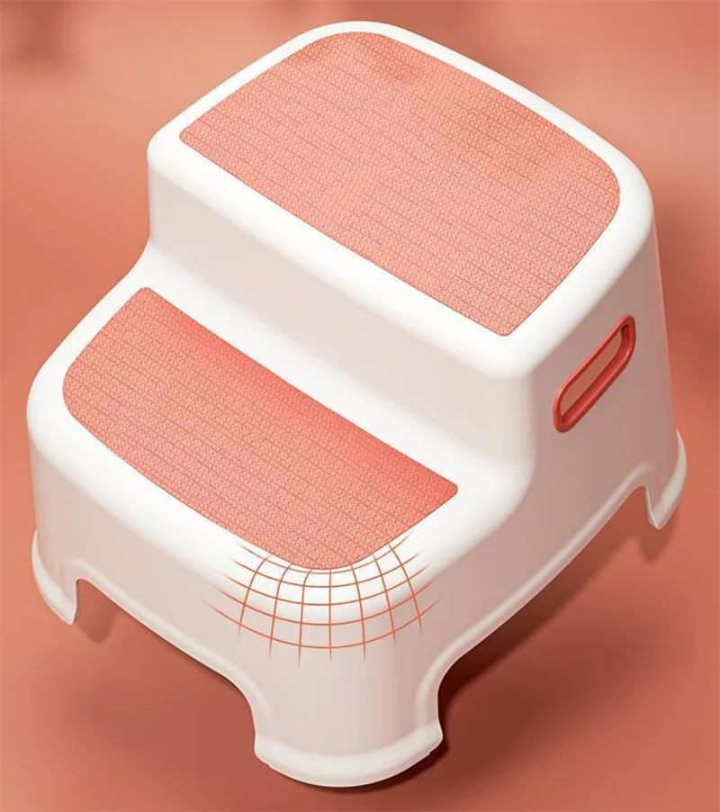 Children's Ottoman Baby Step Chair Stool Small Bench Hand Washing Step Children's Stool Non-Slip Footstool Stand