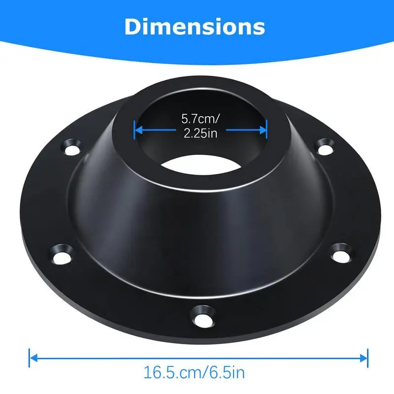 RV Table Base With Screws Rustproof Pedestal Table Base Boat Mount High Strength Floor Mounting Mount