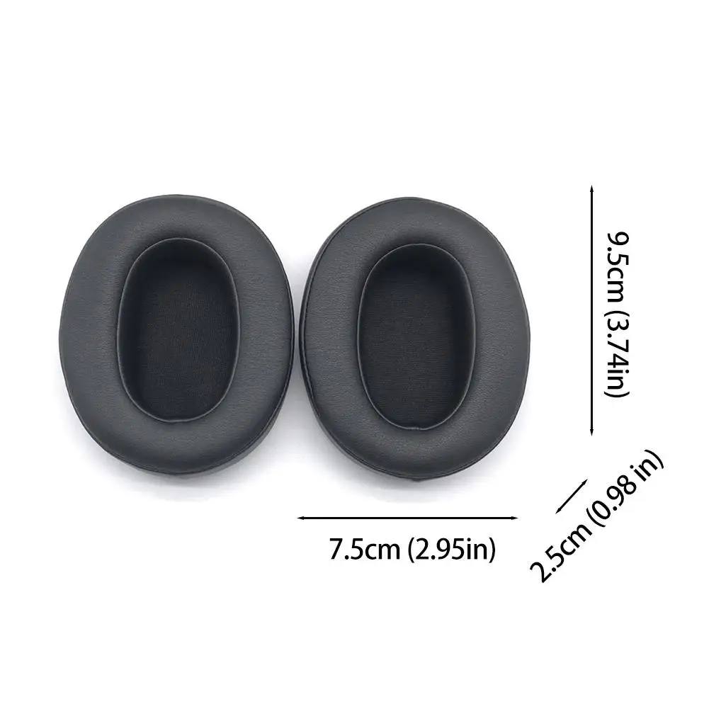 Premium Leather Ear Cushion Covers for Over-Ear Headphones - Enhanced Comfort & Style