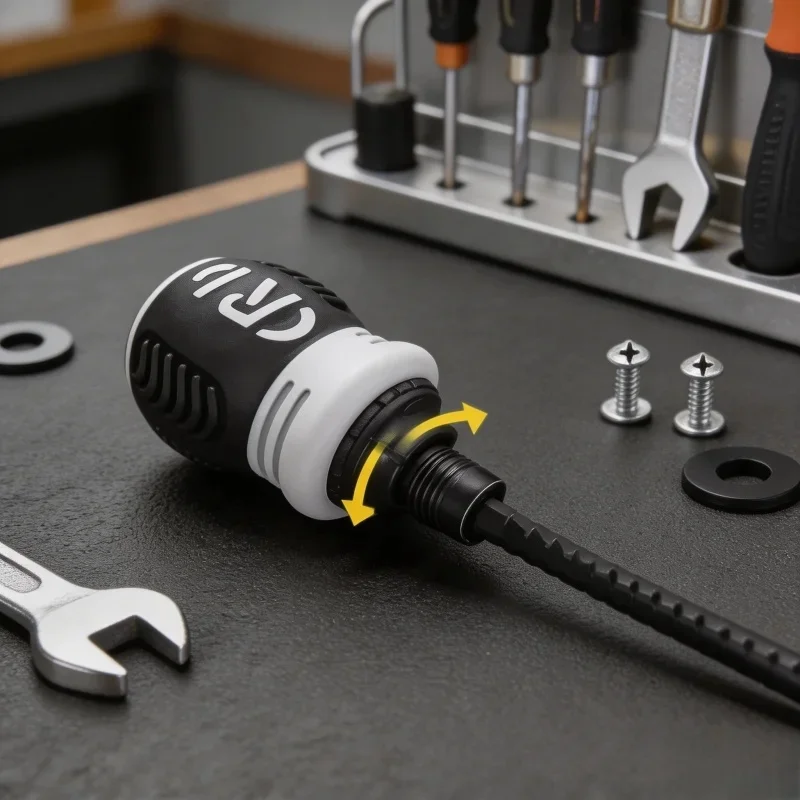 Compact High-Hardness Ratchet Screwdriver Set - Labor-Saving & Multi-Functional