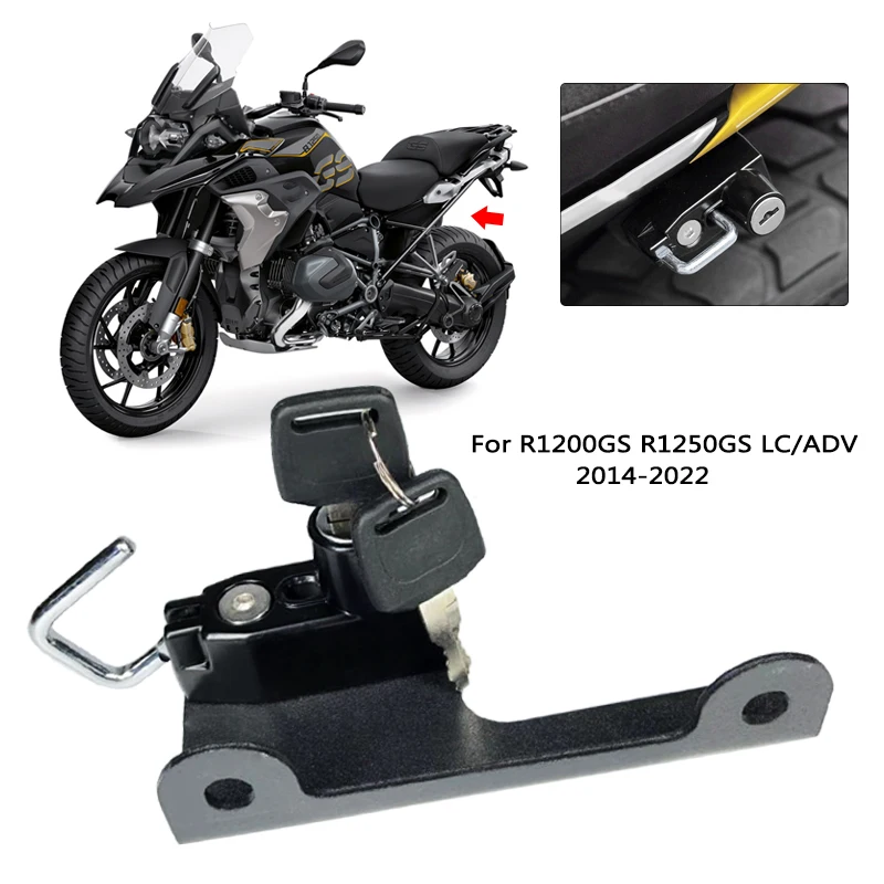 R1200gs R1250gs Helmet Lock Mount Hook Antitheft Security With 2 Keys