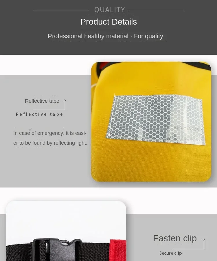 Description Picture 4 of itemPortable Adult Fishing Life Jacket Ultra-thin Professional Large Buoyancy Automatic Inflatable Fishing Waist Belt for Men