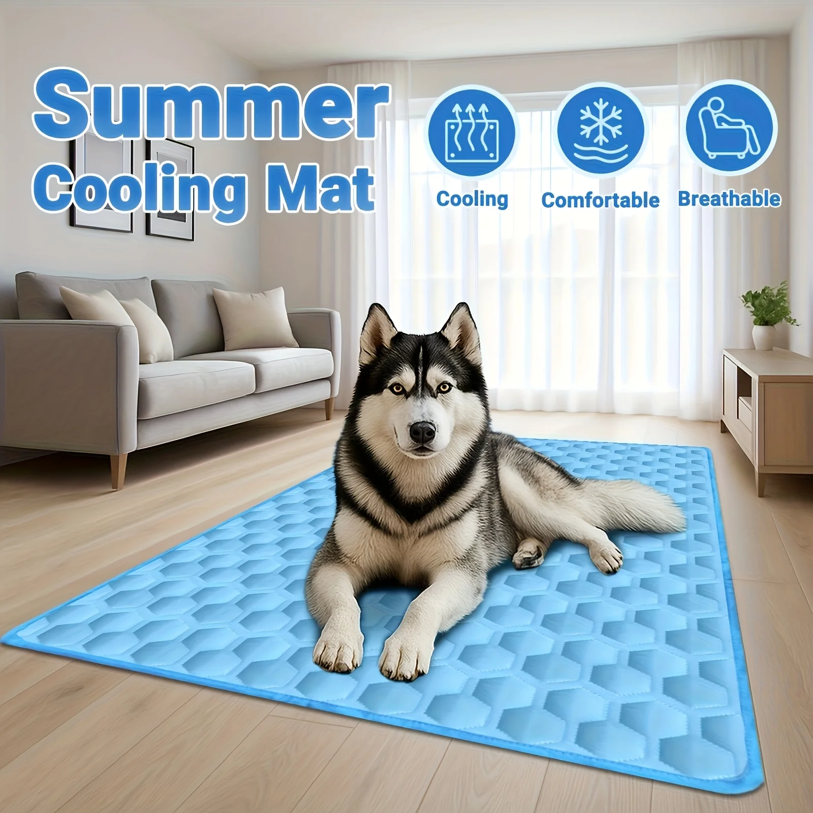 Koelmat voor honden en katten ademend en wasbaar ice pad_voghion.com