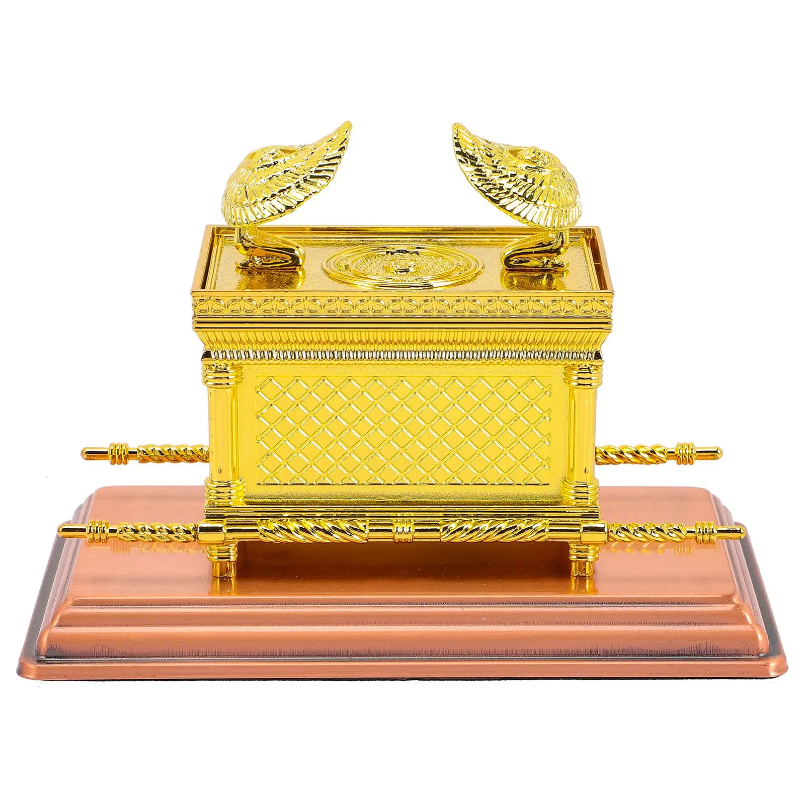 

Classical Exquisite Portable Alloy Ornament The Ark Of The Covenant Model Religious Ornament for Gift Option