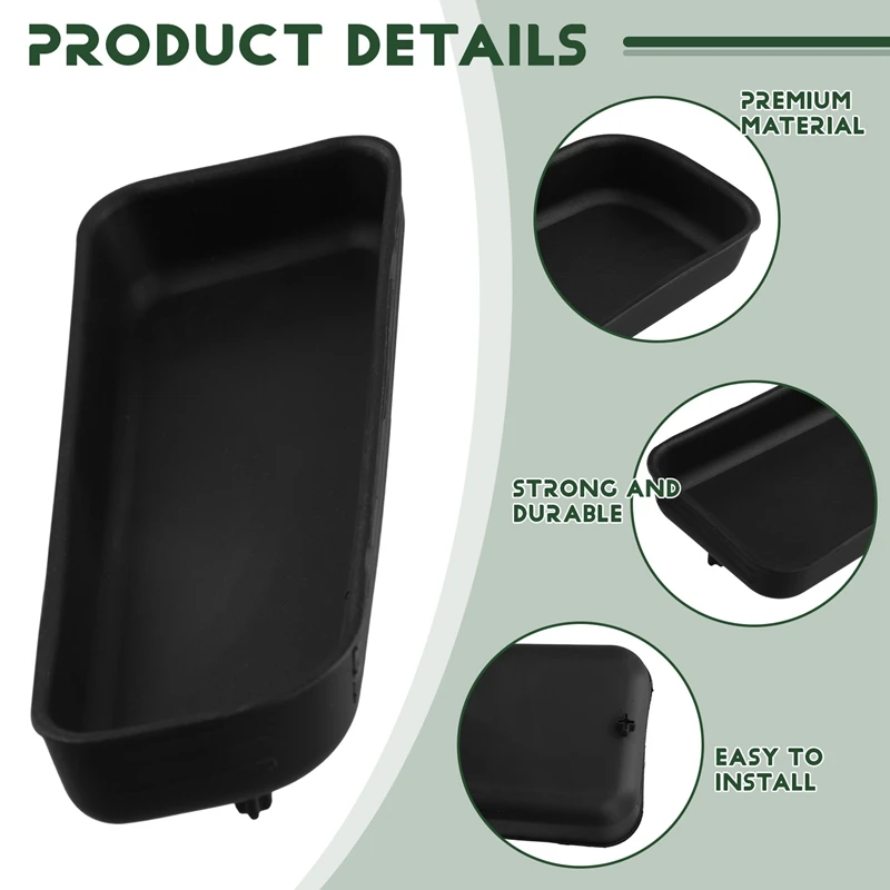 Black Gearshift Center Con Console Bin Mat For Dodge Charger 2015- Charger Storage Box Mat 68398671AA 68443397AA