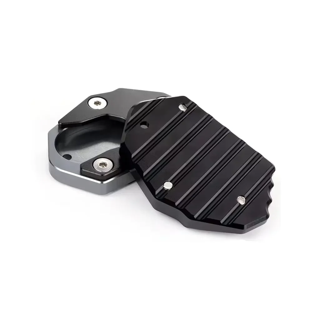 CNC Motorcycle Kickstand Foot Enlarger Side Extension Pad Stand Support Plate