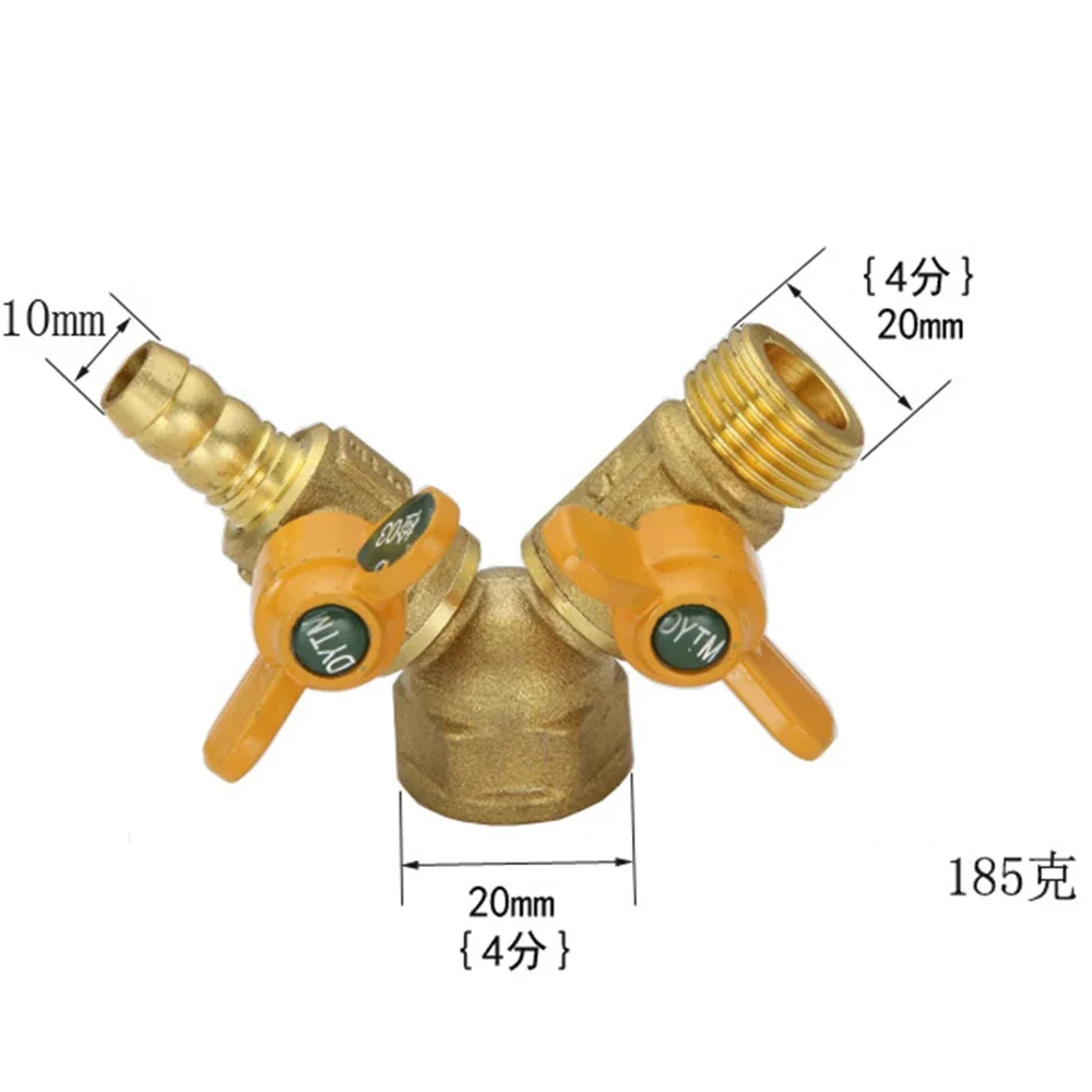 All Copper 4 Points Gas Valve Copper Ball Valve Core Inner And Wire Tee Gas Natural Switch Ball