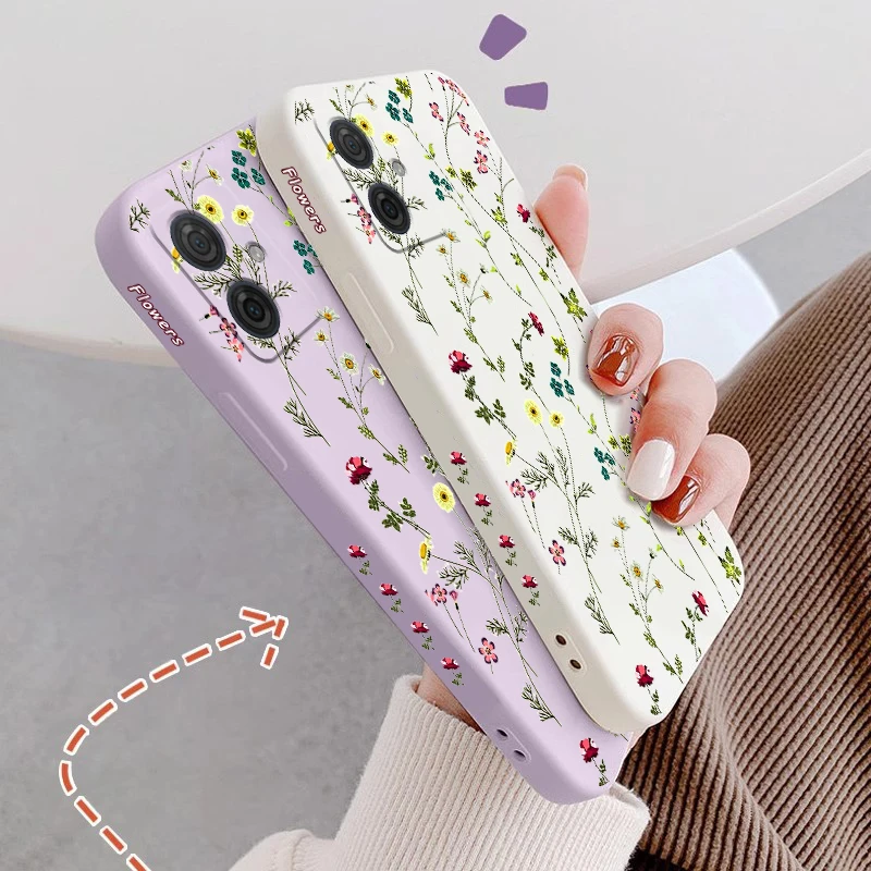 Yellow Sunflower Silicone Phone Case – Stylish Protective Cover