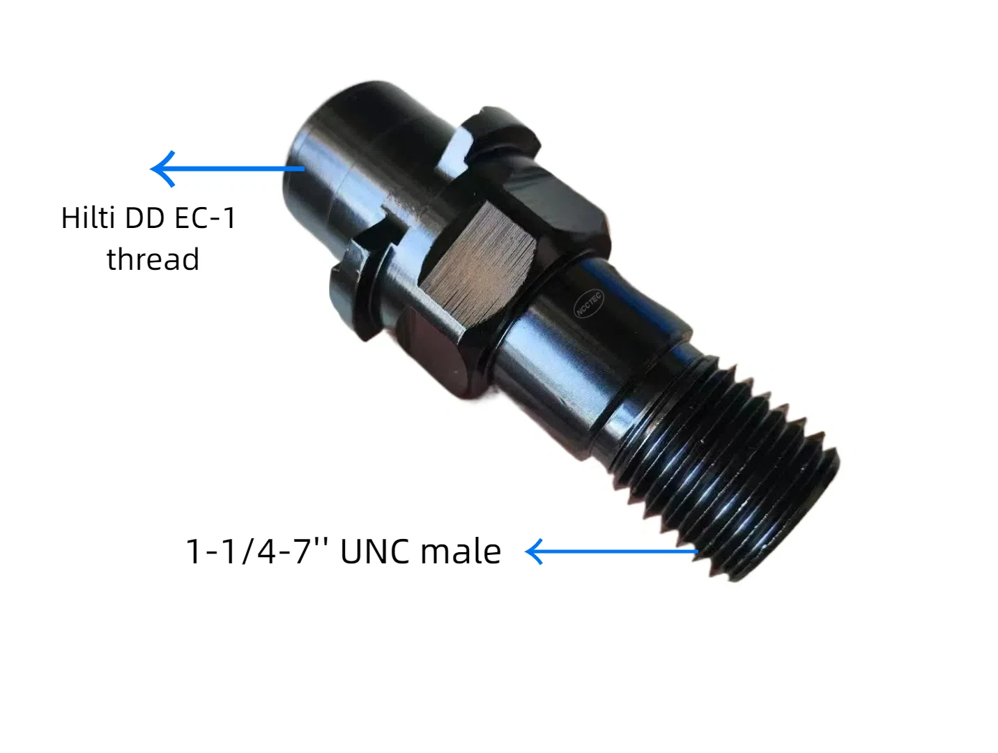 NCCTEC Adapter Hilti DD EC-1 to 1-1/4-7'' UNC Male Thread for DD