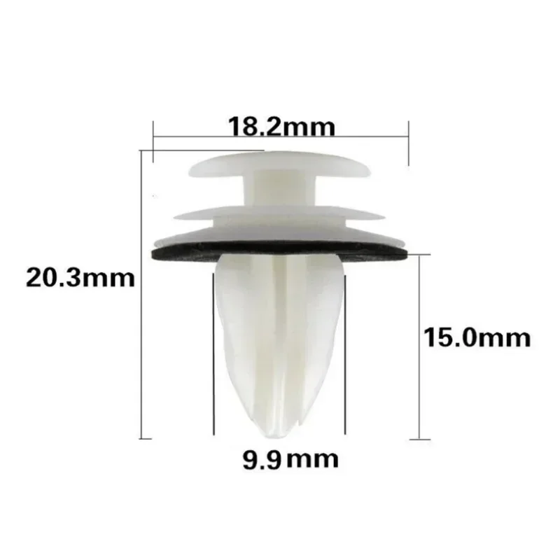 Car Fastener Clips Door Panel Clip with Seal Ring Fastener Rivet Bumper Clip Retainer for BMW E34 E36 E38 E39 E46 M3 M5 Z3 X5 50PCS