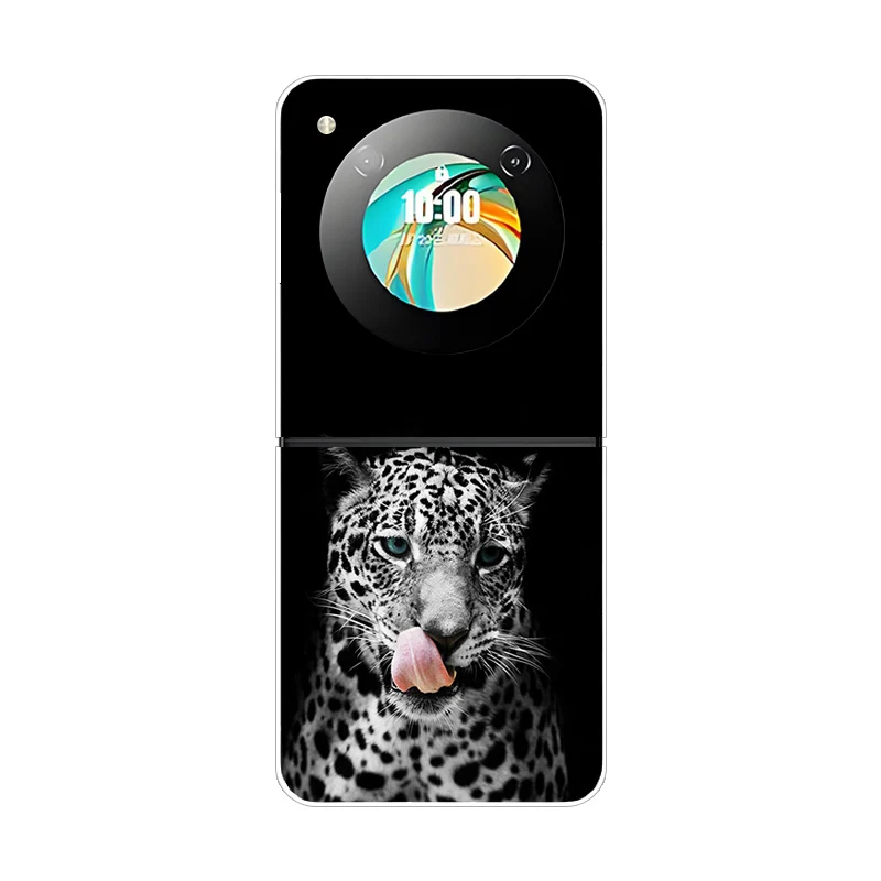 Stylish Animal Pattern Protective Transparent Phone Case - Hard Shell Cover