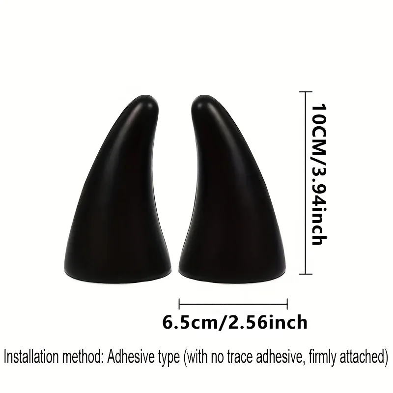 Corne De Diable Décoration De Toit De Voiture, Autocollants Stéréo 3D Pour Pare-chocs, Autocollant De Casque De Voiture, Outil De Recherche De Corne