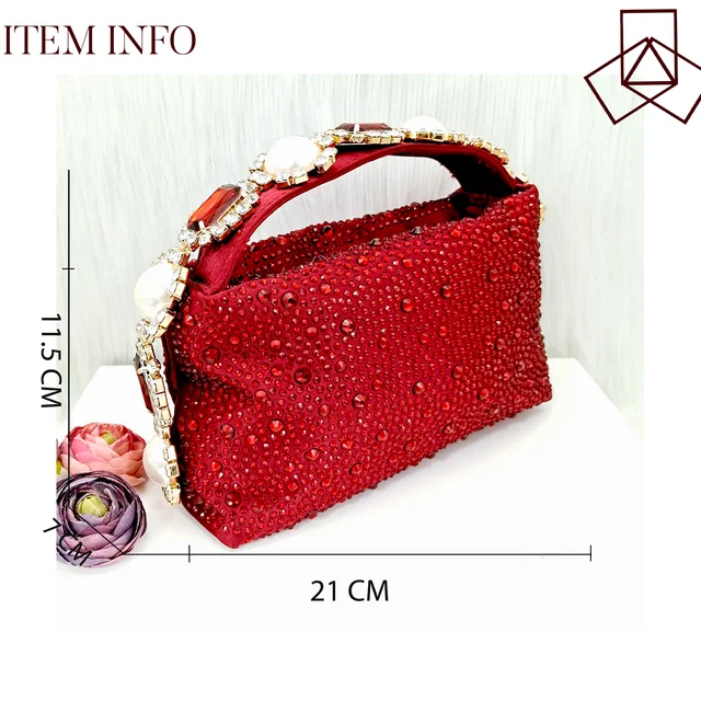 QSGDavid-Ensemble de sac à main décoratif pour femme, talons hauts, diamant en métal, qualité SSS, bordeaux, luxe, banquet, chaussures, mode, 2023 2