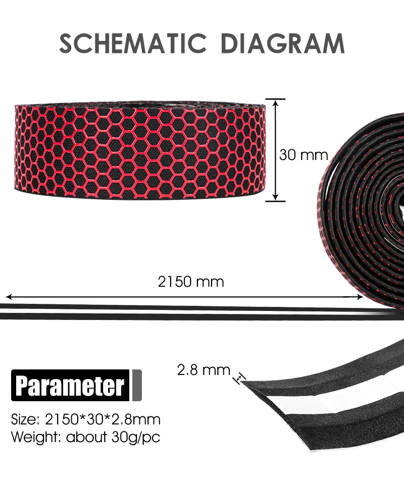 Description Picture 5 of itemWEST BIKING Professional Bicycle Handlebar Tape Anti-slip Shock Absorption Road Bike Handle Bar Tape With Plugs Bike Accessories