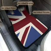 Custom Made Car Floor Mats Front & Rear Set Union Jack For Mini Cooper 2007-2023 R55 R56 R57 R60 R61 F54 F55 F56 F57 F60 Clu 2
