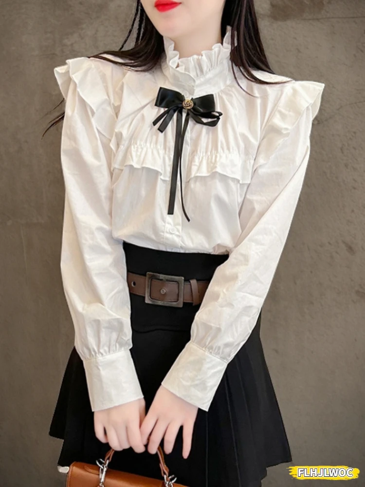 トップス vintage bow tie shirts white vintage bow tie shirts white