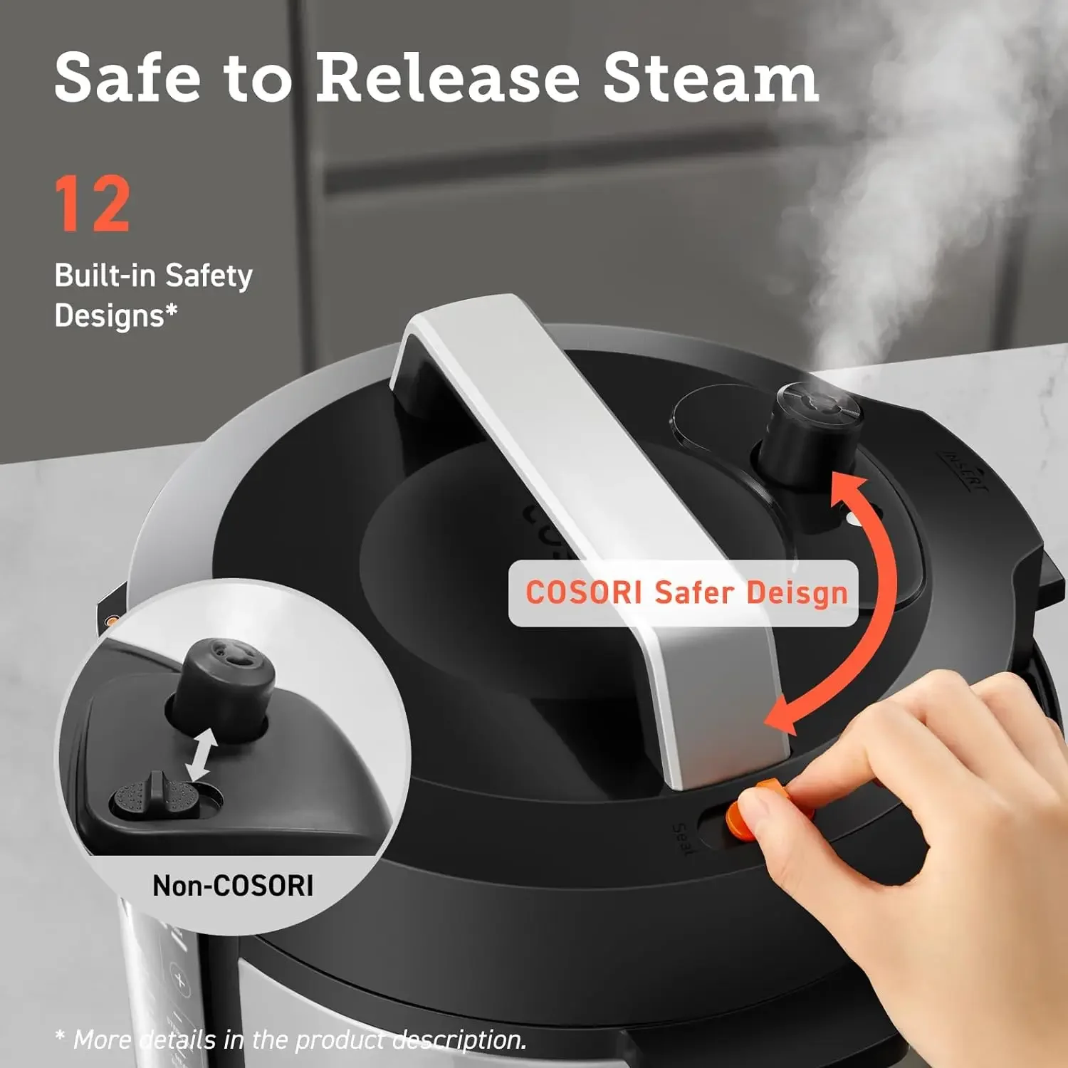 NEW Electric Pressure Cooker 6 Quart, 9-in-1 Instant Multi Cooker, 13 Presets, Rice Slow Saut&eacute; Pot, Sous Vide