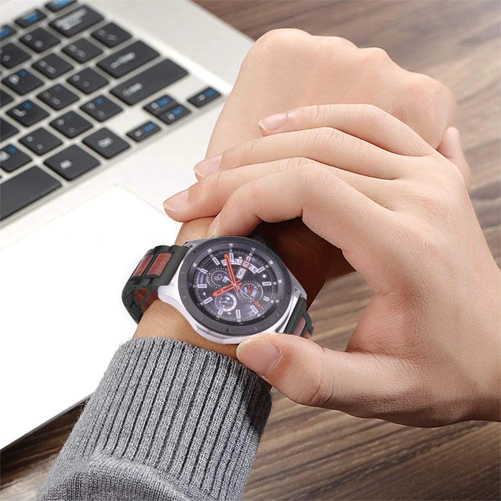 Watchband Stainless Steel Wood For Samsung Watch 4 4 Classic Watch 3 41mm 45mm Bands mm 22mm Strap Quick Release Band Watchbands Aliexpress